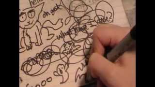 ASMR  scribblingdoodling with pens pencils and markers [upl. by Archaimbaud]