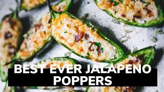 Best Stuffed Jalapeno Recipe  Bake at 425F [upl. by Emili540]