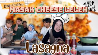 MASAK LASAGNA CHEESE LELEH NAZRUL DENGAN SYAHRUL BEREBUT SAMPAI HABIS [upl. by Prochora669]