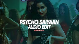 Psycho Saiyaan  instrumental  Audio Edit 🌚🎧 [upl. by Bradstreet]