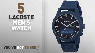 Top 10 Lacoste Mens Watch 2018 Lacoste Mens 1212TECH Quartz Plastic and Rubber Smart Watch [upl. by Ennahtur]