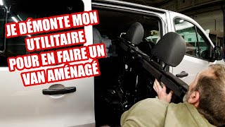 Démontage dun utilitaire double cabine pour en faire un van aménagé [upl. by Yngiram]