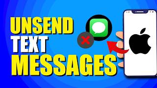 How To Unsend iPhone Text Messages Quick amp Easy [upl. by Binah]