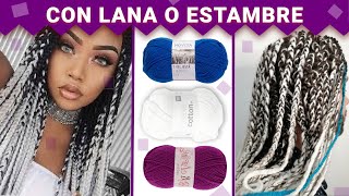 TRENZAS AFRICANAS FACILES PARA NIÑAS CON EXTENSIONES CON TECNICA CROCHET  CROCHET BOX BRAIDS [upl. by Long]