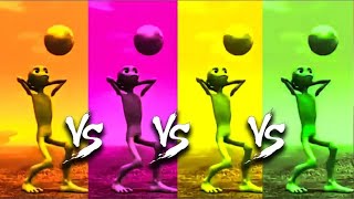 FUNNY GREEN ALIEN VS DAME TU COSITA VS PATILA DANCE VS PATILA FROG VS GREEN ALIEN DANCE CHALLENGE [upl. by Fahy]