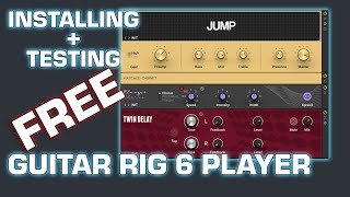 FREE Guitar Plugin  Guitar Rig 6 Player  Installing how to use and first impressions [upl. by Labana]