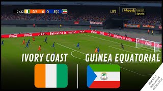 COTE DIVOIRE  GUINEE EQUATORIALE Coupe dAfrique des Nations 2023  Simulation de jeu vidéo [upl. by Shurlocke]