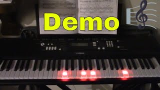 Yamaha EZ 220 Demo Mode Electric Piano Keyboard Demonstration  Channel Jamesss Today [upl. by Enileuqkcaj]