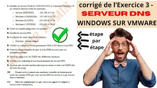 Exercice Corrigé  Configurer Un Serveur DNS Sous Windows Server 2019 Niveau Avancé [upl. by Ziul]