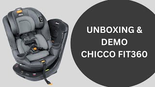 Chicco Fit360 Rotating Convertible Car Seat Unboxing amp Demo [upl. by Eiggep]