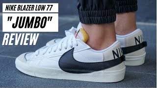 Whats the difference Nike Blazer Low Vs Nike Blazer Low Jumbo  Comparison  Review  Detailed Look [upl. by Carlee]