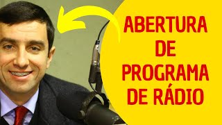 Como fazer a abertura de um programa de rádio Como fazer locução de rádio ao vivo Locutor de rádio [upl. by Greenfield]