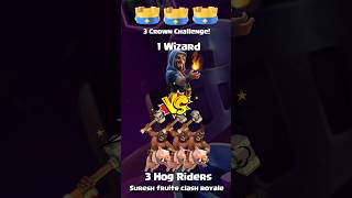 Can 3 Hog Riders take the 3 Crown despite Wizard’s splash damage [upl. by Redleh]