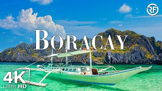 FLYING OVER BORACAY 4K UHD  Calming Music With Beautiful Nature Videos  4K Video Ultra HD [upl. by Murphy]