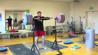 Dmitry Klokov 225 Kg 495lb Push Press [upl. by Jard]