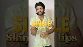 Simple Men’s Skin Care Tips‼️ skincare skincaretips skincareroutine facecare glowup grooming [upl. by Astiram]