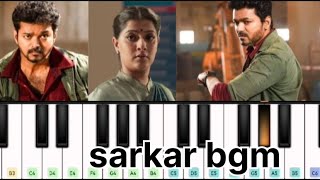 sarkar mass bgmThalaphathy vijayar rahmaneasypiano tutorialpianocover sarkarbgmtrendingvideo [upl. by Cassaundra655]