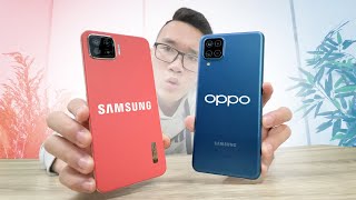 4 triệu so sánh SAMSUNG A12 và OPPO A73 kết quả quá rõ [upl. by Anairda384]