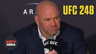 Dana White breaks down UFC 248 criticizes Yoel Romero Paulo Costa  ESPN MMA [upl. by Anilorak]