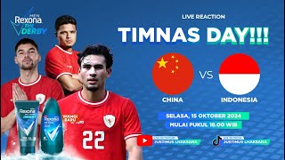 THE DERBY S2 EPS 28 LIVE REACTION TIMNAS DAY  CHINA VS INDONESIA [upl. by Nahtanod408]