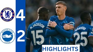 Chelsea vs Brighton 42 Highlights Premier League [upl. by Alejo]