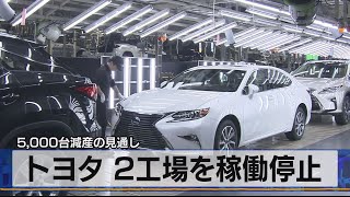 5000台減産の見通し トヨタ ２工場を稼働停止（2021年7月28日） [upl. by Delores305]