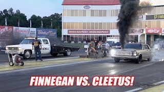 Cleetus McFarland Vs Finnegan Diesel Drag Race Finnegans Garage Ep74 [upl. by Jacky646]