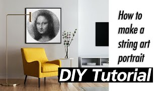 How to Create a Stunning String Art Portrait at Home  DIY Tutorial [upl. by Najar]