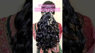 hair reception wedding makeup saree sangareddy hyderabad [upl. by Euqitsym66]