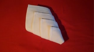 How To Fold Napkins  Diamond Fold Napkin Folding [upl. by Dennis763]