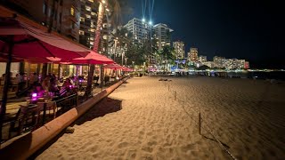 Waikiki Beach Hawaii at Night [upl. by Mayberry]