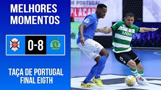 Belenenses 08 Sporting CP  Final Eight  Taça de Portugal Futsal  Melhores momentos [upl. by Ackler579]