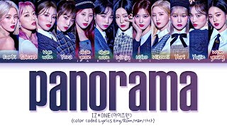 IZONE Panorama Lyrics 아이즈원 Panorama 가사 Color Coded Lyrics [upl. by Rezzani906]