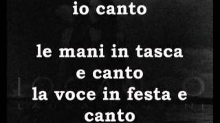 Laura Pausini Io canto Lyrics YouTube [upl. by Assiled554]