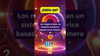 🔢🧮 ¡Los mayas usaban el número 20 en su sistema numérico [upl. by Hagen]