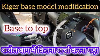 Renault kiger modification cost  car modification in Karol Bagh Delhi [upl. by Atteiram]