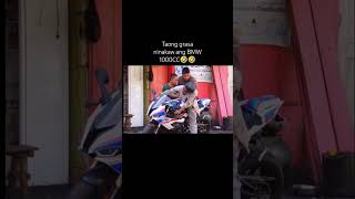 taong grasa ninakaw ang BMW RR 1000CC🤣🤣 shorts funnyshorts funny funnyvideo prank [upl. by Aihsad468]