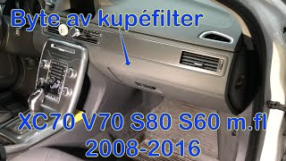 XC70V70S80 mfl  Kupefilter  Jodå du klarar det själv 💪 [upl. by Attaynik]