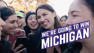 Were going to deliver Michigan and were going to win  Alexandria OcasioCortez [upl. by Yrennalf935]