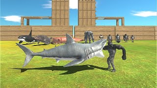 AQUATICS VS MUTANT PRIMATES Tournament  Animal Revolt Battle Simulator [upl. by Udelle]