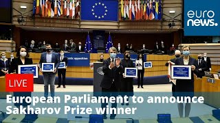 European Parliament announces Sakharov Prize winner [upl. by Parish]