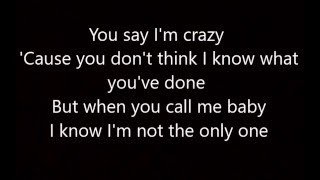 Sam Smith  Im Not The Only One Lyrics [upl. by Tindall]