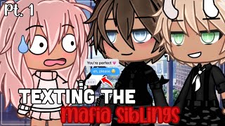 ☆Texting the mafia siblings☆  Gacha Life Mini Movie✨PART 1✨GLMM [upl. by Aurie]