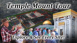 Temple Mount Tour Location of Solomon amp Herod Temple Platforms Dome of the Rock Temple Location [upl. by Ttemme637]