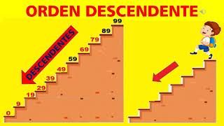 MATEMÁTICA 2° Grado  Números Ascendentes y Descendentes [upl. by Derfnam]