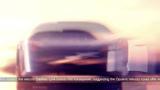 Cadillac Opulent Velocity First VSeries EV Teased [upl. by Call]