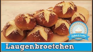 Laugenbrötchen selber machen  einfaches Rezept 🍞 [upl. by Tudor]