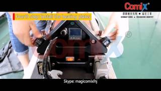 ComiX Air Cooling PVC belt vulcanizing machine operation video [upl. by Ahsiekar483]