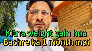 Bachre ka weight kitna hua 1 month mai [upl. by Baese]