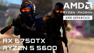 CS2  Ryzen 5 5600  RX 6750XT  Competitive settings Deathmatch [upl. by Woll]